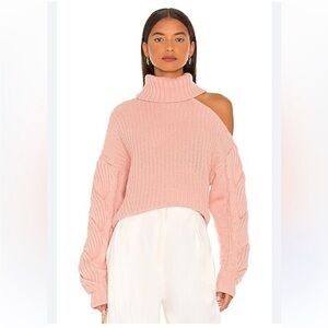 Jonathan Simkhai Blush Off-the-Shoulder Sweater